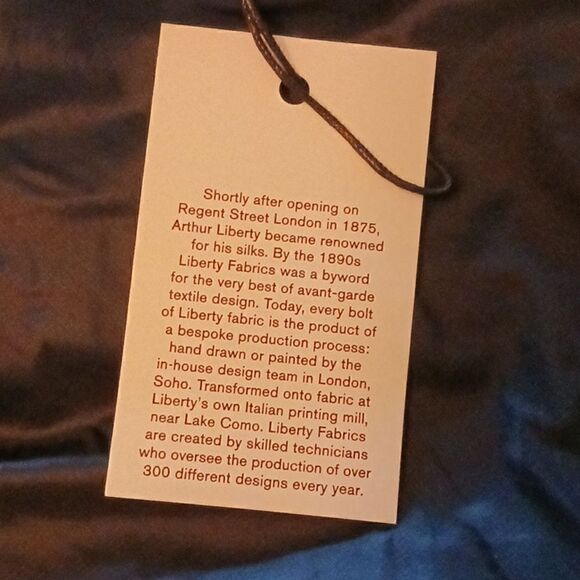 J CREW Liberty Print Cinched Waist Puffer Jacket Blue NWT XSMALL - Picture 13 of 15